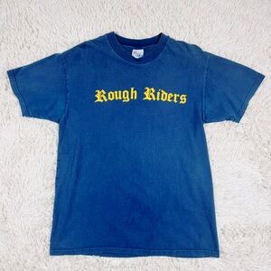 ✨Vintage Rough Riders Navy Blue T Shirt